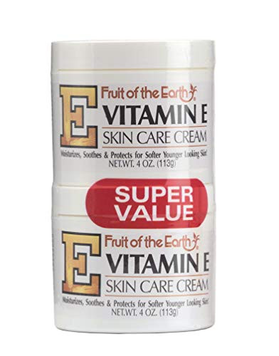 Fruit of the Earth VitaminE Cream 4 Ounce Jar 2 pack