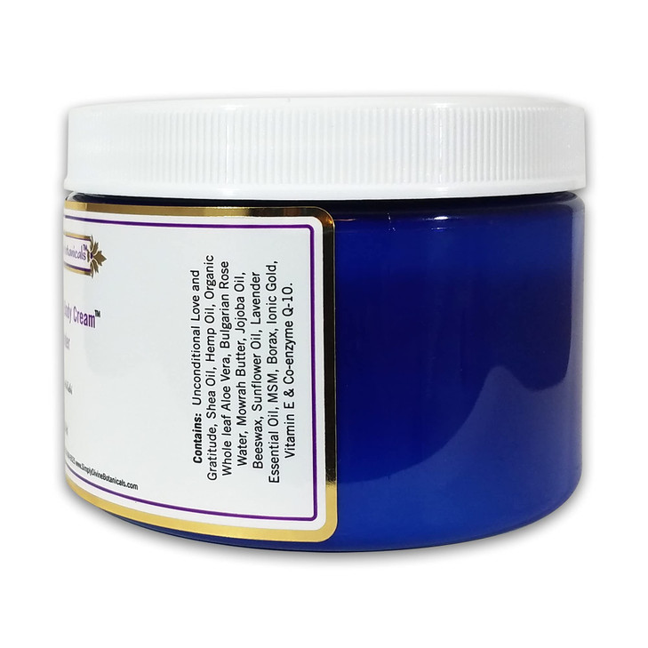 Simply Divine Botanicals Moisturizing Body Cream Natural and Organic Lotion with Shea Oil Hemp Oil and Aloe Vera 12 oz L