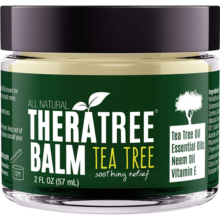Oleavine Tea Tree Oil Balm with Neem Oil Helps Fight Skin Irritation and Helps Soothe Dry Itchy Skin TheraTree