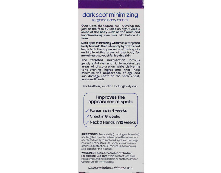 Gold Bond Ultimate Dark Spot Minimizing Body Cream 2 oz Pack of 2