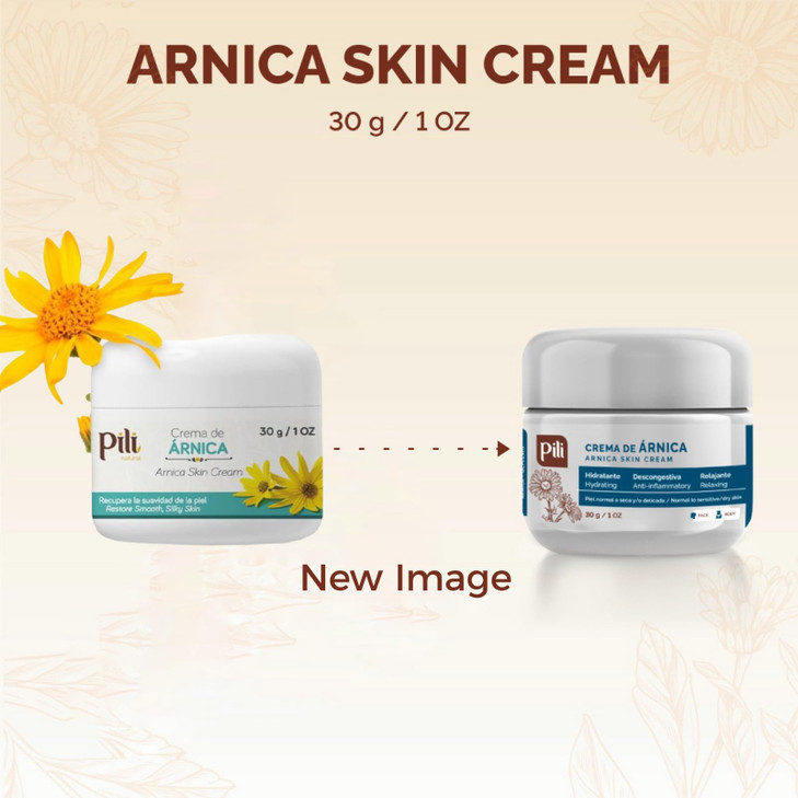 Pili Natural Arnica Cream Restore Smooth Silky Skin Crema de Arnica Pack of 3 Pack 3 x 1 oz each