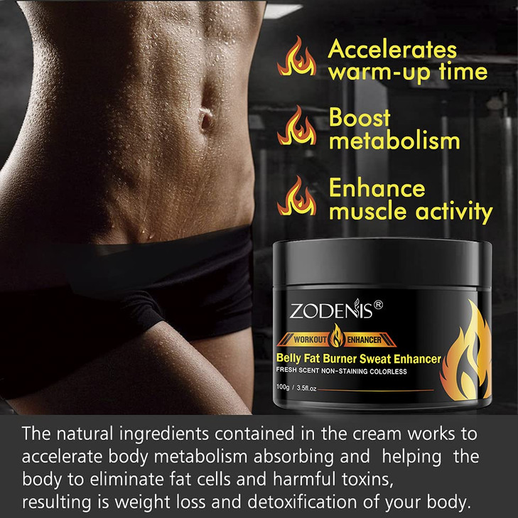 ZODENIS Hot Cream Cellulite and Fat Burner Fat Burning Cream for Belly Sweat Workout Enhancer Cream Slim Shape Cream Cel
