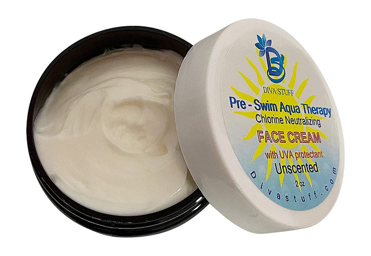 Diva Stuff PreSwim For The Face Aqua Therapy Chlorine Neutralizing Body Lotion Protects Skin From Chlorine and Salt Wate