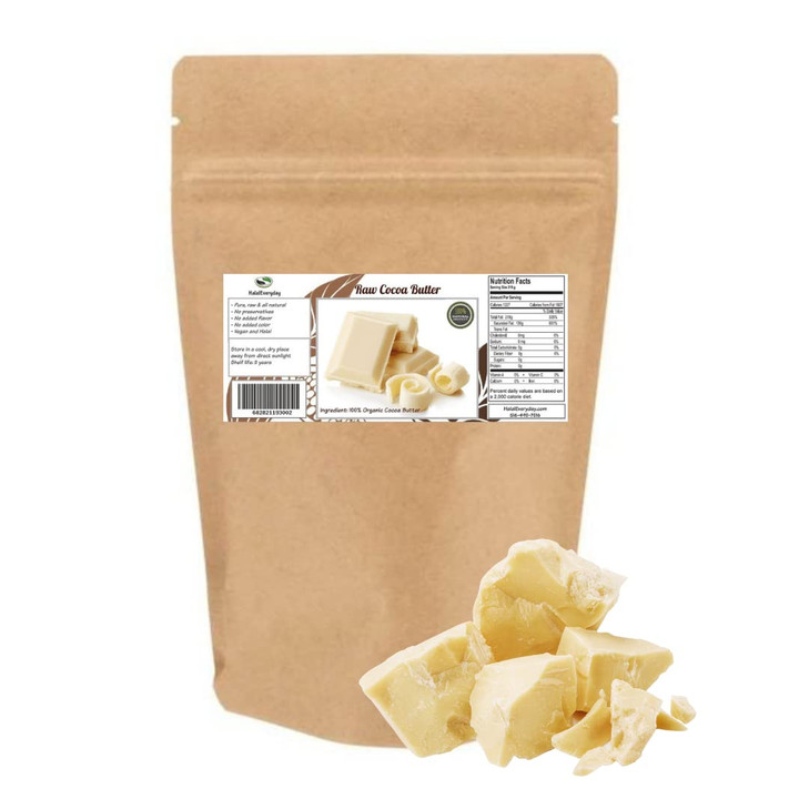 1 Lb Cocoa Butter Pure Raw Unprocessed Incredible Quality and Scent Use for Lotion Cream Lip Balm Oil Stick or Body Butt