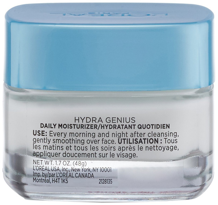 LOreal Paris Skincare Hydra Genius Daily Liquid Care OilFree Face Moisturizer for Extra Dry Skin Hyaluronic Acid Moistur