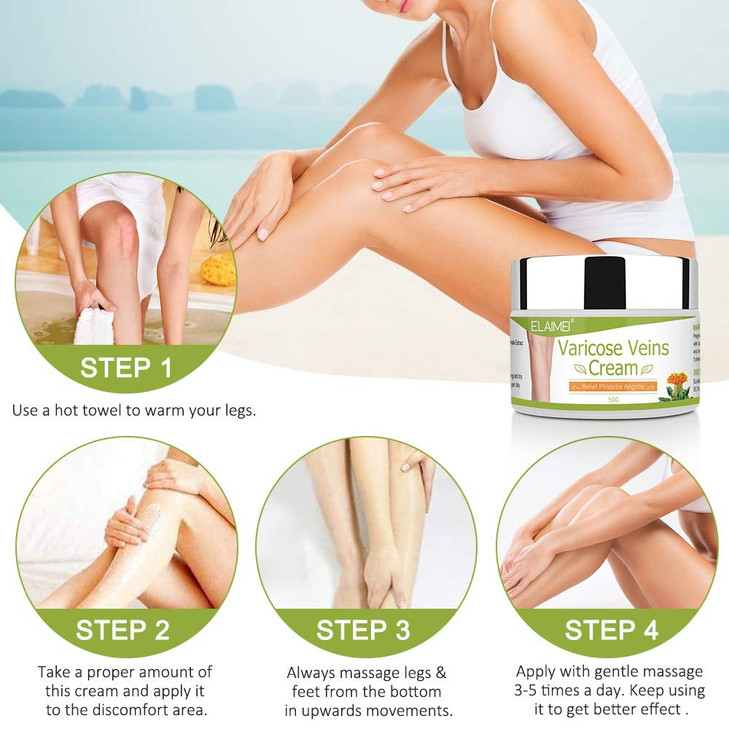 BERVEAL Varicose Vein Cream for Legs Improves Blood Circulation Reduces Spider Veins and HeavinessImprove Blood Circulat