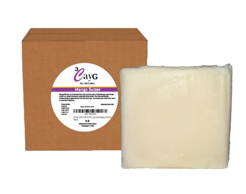 3CAYG Mango Butter All Natural 1LB Body Butter Lotion Great for Soap MakingNaturally Refined