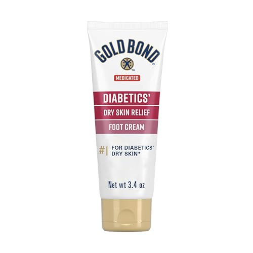 Gold Bond Medicated Diabetics' Dry Skin Relief Foot Cream, 3.4 oz., Skin Protectant online at globaldelivered