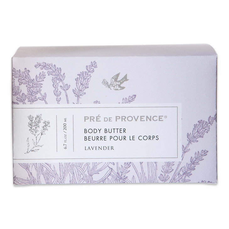 Pre de Provence Collection Shea Butter Enriched Body Butter Soothing Hydrating Emollient Cream Body Moisturizer for Wome