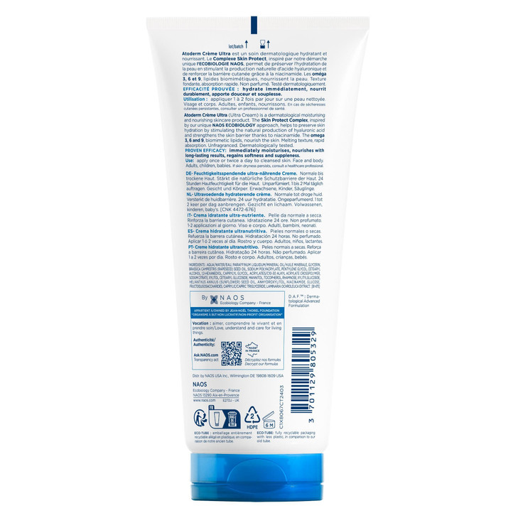 Bioderma Atoderm Intensive Balm Nourishing Body Cream for Very Dry Sensitive Skin 68 Fl Oz