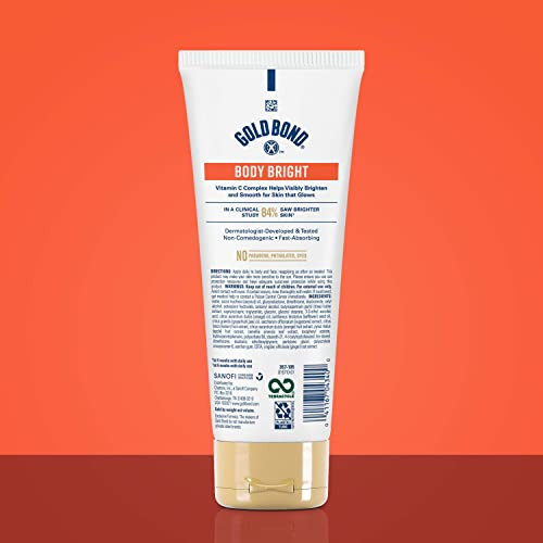 Gold Bond Body Bright Daily Body Face Lotion With Vitamin C 8 oz