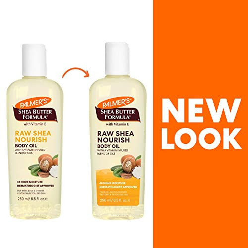 Palmers Shea Formula Raw Shea Body Oil with Vitamin E Deep Body Moisturizer to Soothe Nourish Dry Sensitive EczemaProne