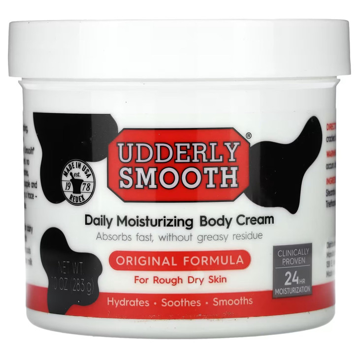 Udderly Smooth Udder Cream Skin Moisturizer 10 Ounce Jar