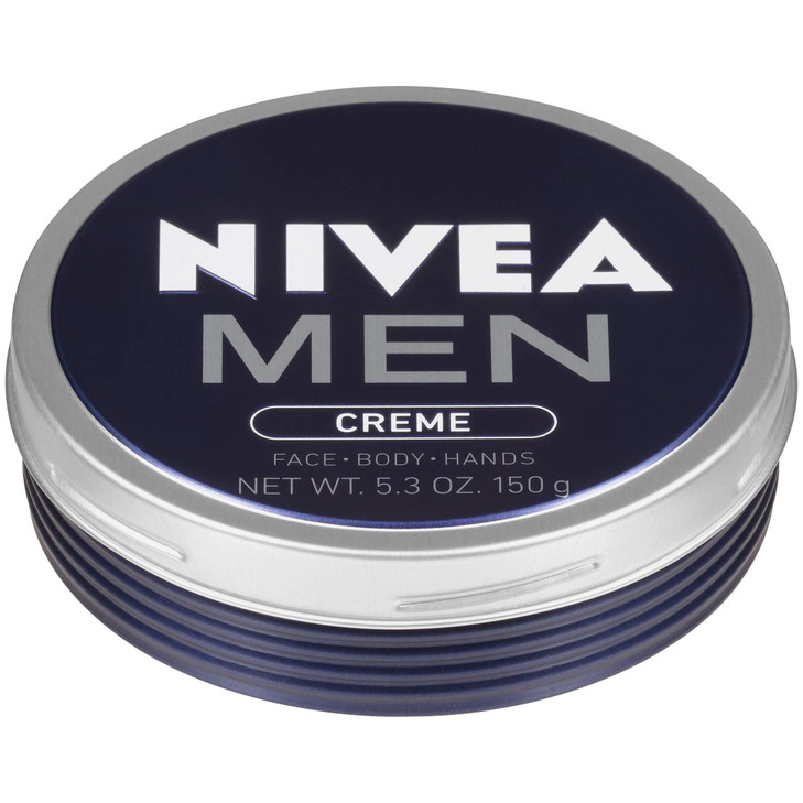 NIVEA MEN Creme Multipurpose Cream for Men Face hand and Body Lotion 53 oz Tin