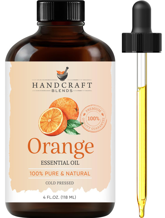Handcraft Blends Orange Essential Oil Huge 4 Fl Oz 100 Pure and Natural Premium Grade Essential Oil for Diffuser and Aro