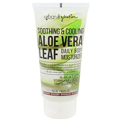 Urban Hydration Soothing Cooling Aloe Vera Daily Body Moisturizer Sulfate Paraben Polybead Free Detoxes and Smooths Skin