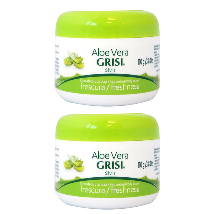 Grisi Aloe Vera Face Cream Body Lotion Freshness 38 oz Pack of 2