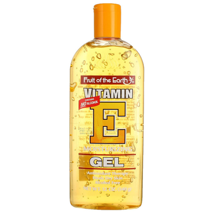 Fruit of the Earth Vitamin E Aloe Vera Gel Moisturizing 12oz for Dry Skin FOTEGEL12