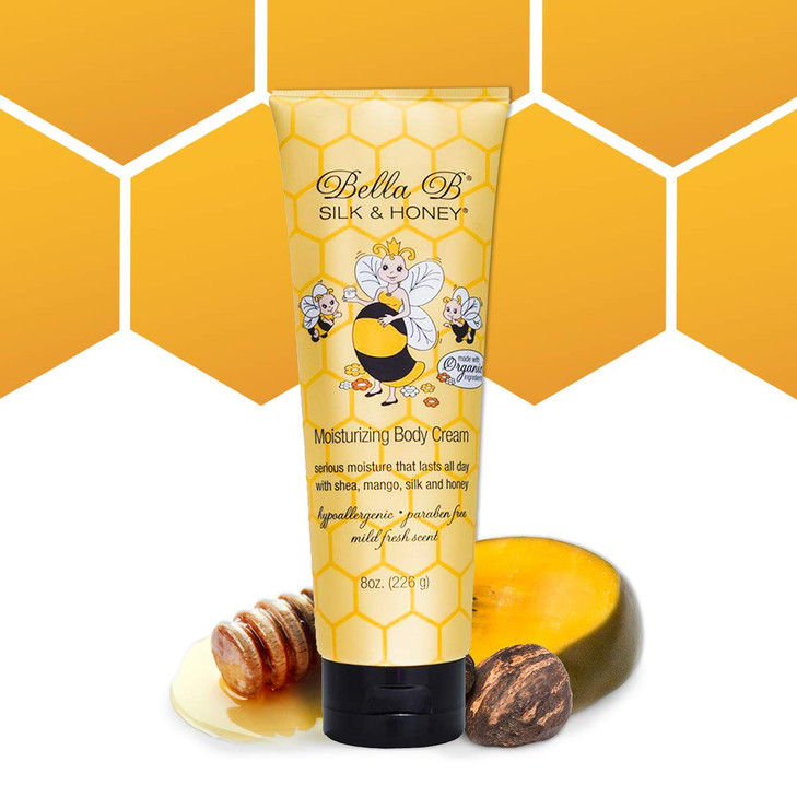 BELLA B Silk Honey 8 oz Pregnancy Safe Moisturizing Lotion Made with Natural Ingredients Use Twice Daily for Moist Soft