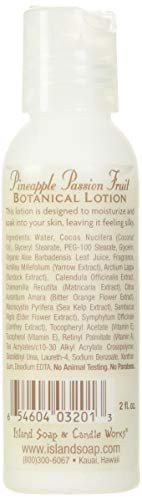 Island Soap and Candle Works Pineapple Scented Body Lotion for Men and Women Paraben Free Body Moisturizer Hydrating Haw