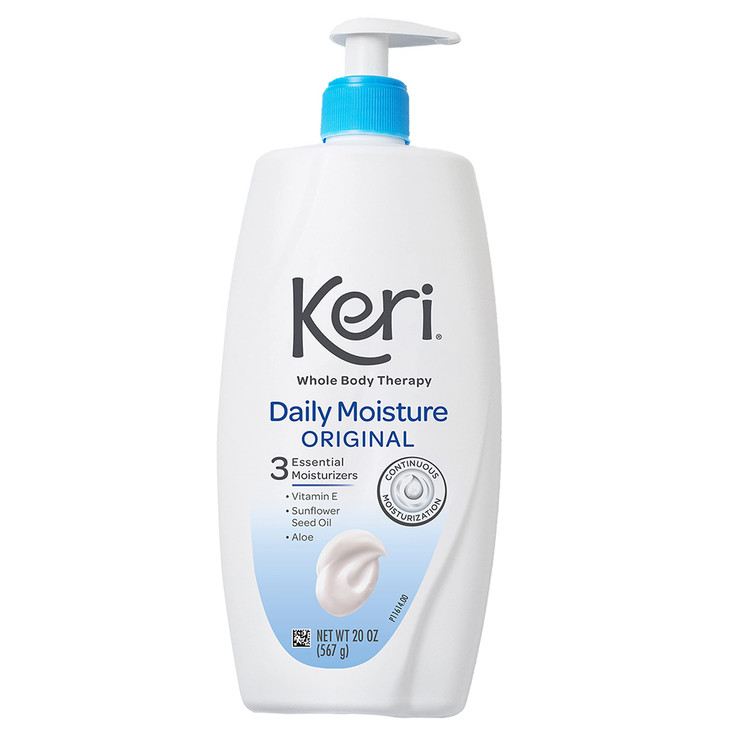 Keri Whole Body Therapy Original Continuous Moisturization 3 Essential Moisturizers Vitamin E Aloe and Sunflower Seed Oi