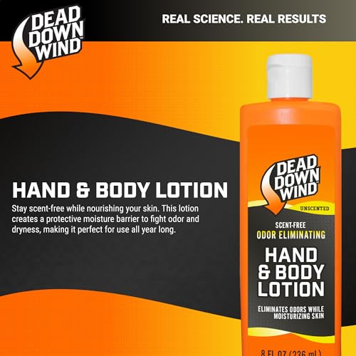 Dead Down Wind Odorless Hand Body Lotion Unscented Odor Elimination for Hunting Gear