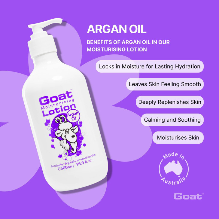 Goat Milk Lotion Moisturizing Non Greasy 17 oz Enriched Milk Suitable for Dry Itchy or Sensitive Skin Made in Australia