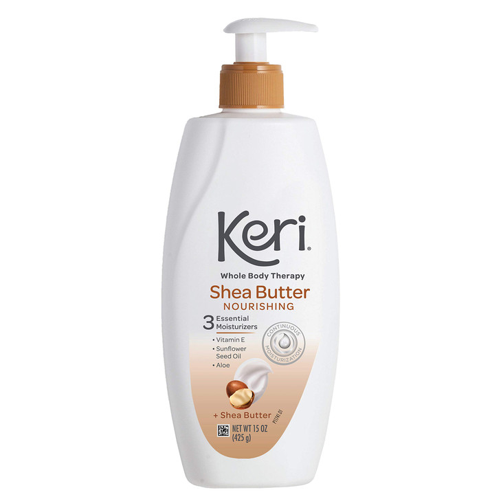 Keri Whole Body Therapy Original Shea Butter Lotion Continuous Moisturization 3 Essential Moisturizers Vitamin E Aloe an