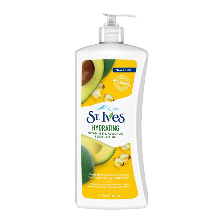 St Ives Hydrating Hand Body Lotion Moisturizer for Dry Skin Vitamin E Avocado Made with 100 Natural Moisturizers 21 oz
