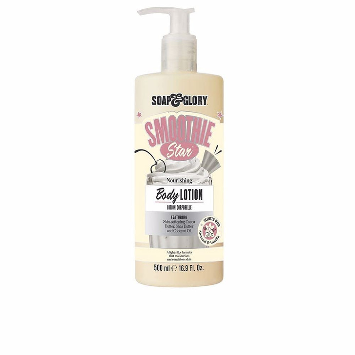 Soap Glory Smoothie Star Body Lotion for Women Deep Moisture Body Moisturizer with Shea Cocoa Butter and Coconut Oil Alm