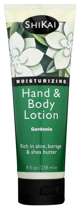 ShiKai Hand Body Lotion Gardenia 8oz Daily Moisturizing Skincare for Dry and Cracked Hands With Aloe Vera Vitamin E