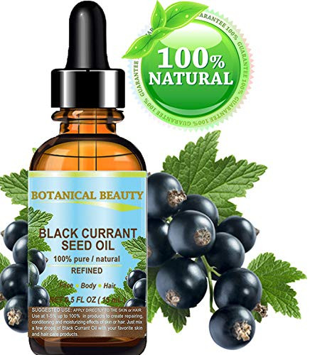 Botanical Beauty BLACK CURRANT SEED OIL 100 Pure Natural Undiluted Refined Cold Pressed Carrier Oil for Skin Hair Lip an