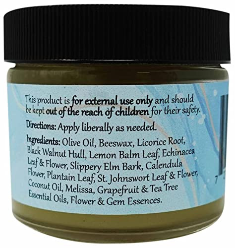 WiseWays Herbals Salves for Natural Skin Care Lemon Balm Salve 2 oz