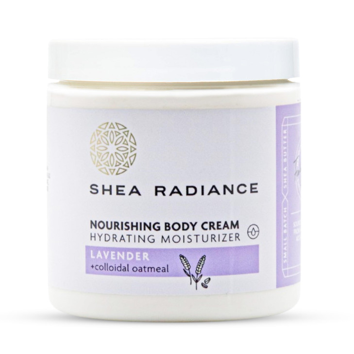 Shea Radiance Nourishing Body Cream with Colloidal Oatmeal Hydrating Moisturizer for Sensitive Skin Gentle Hydration wit