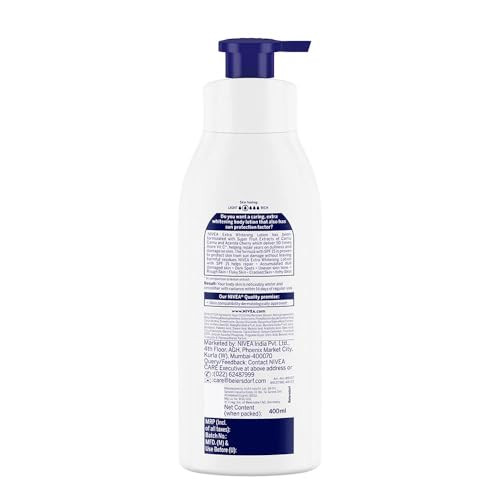 Nivea Body Lotion Natural Glow Vitamin C SPF 15 400ml 1352 Fl OZ