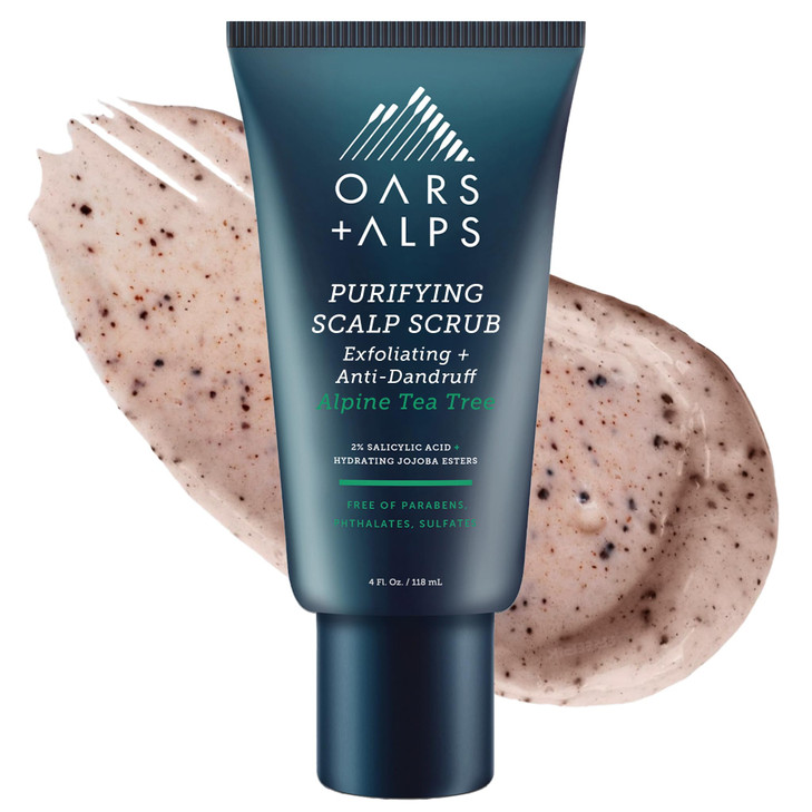 Oars Alps Purifying Scalp Scrub and AntiDandruff Exfoliator Made with Exfoliating Ingredients to Refresh Skin Alpine Tea