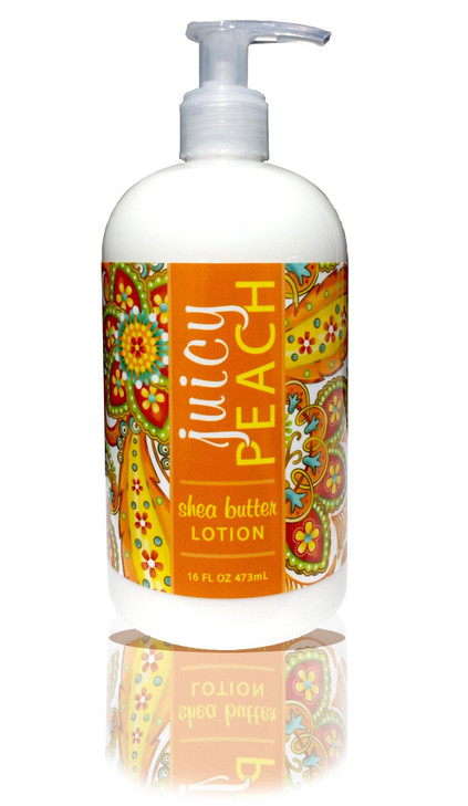 Greenwich Bay JUICY PEACH Shea Butter Hand Body Lotion Enriched with Cocoa Butter 16 oz