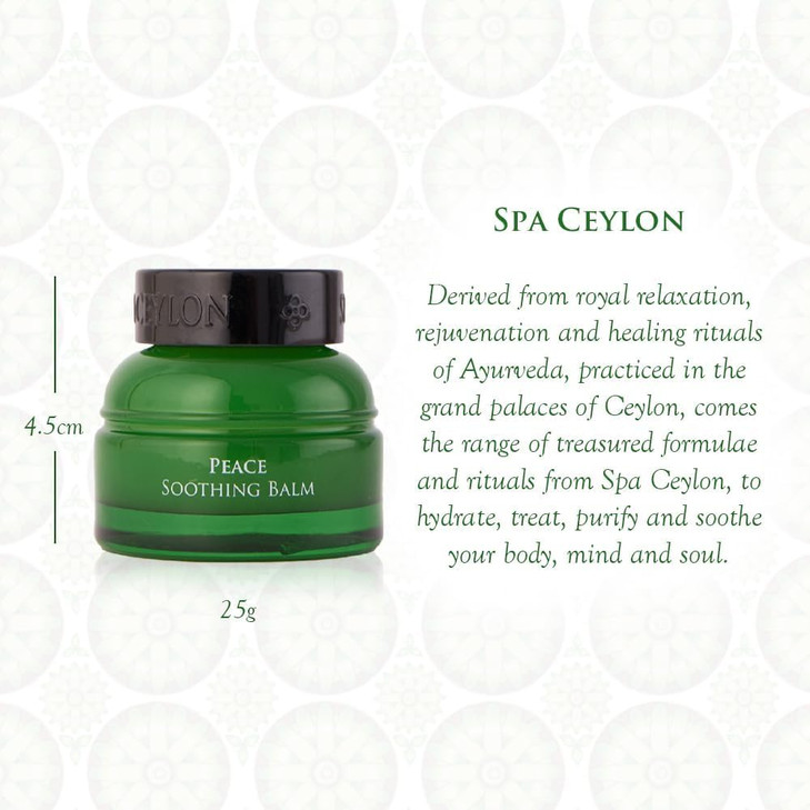 SPA CEYLON PEACE Soothing Balm Instant Cooling Relief Natural SiliconeFree ParabenFree Suitable for all skin types