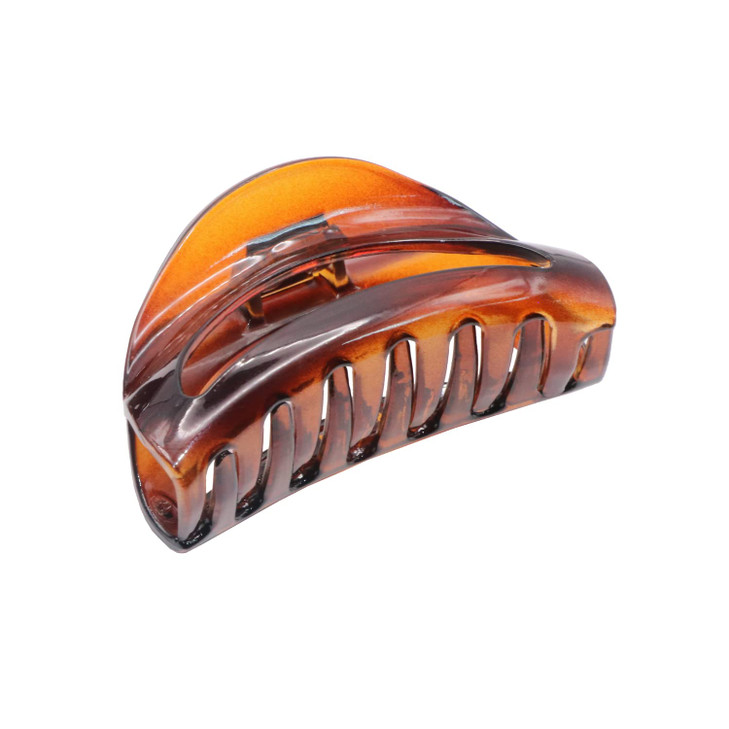 Parcelona French Vrille Small Tortoise Shell 2 3/4" Celluloid No Slip Grip Sturdy Claw Clips Jaw Hair Clips Claw Clamp Clutcher for Women and Girls, online at globaldelivered