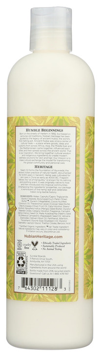 Body Lotion Indian Hemp Haitian Vetiver 13oz