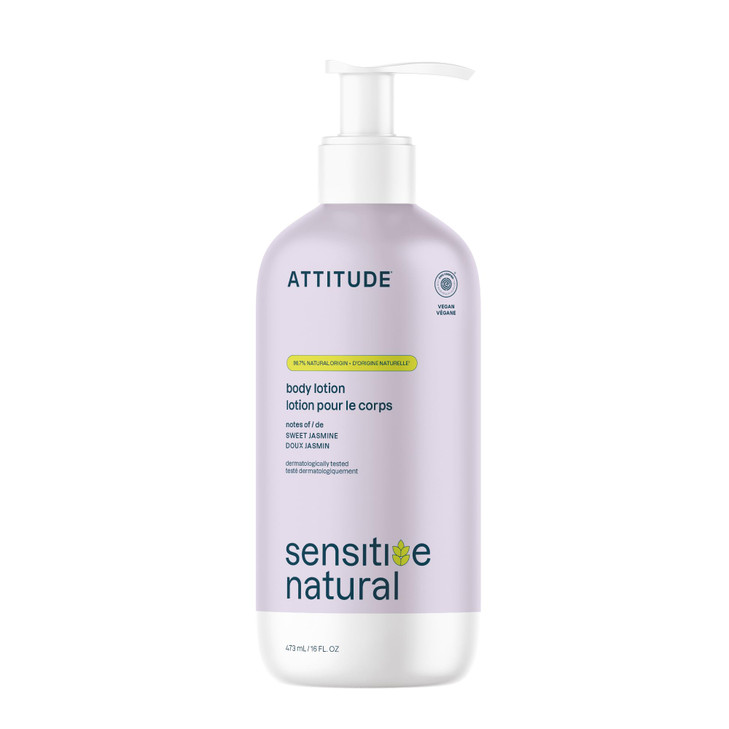 ATTITUDE Body Lotion for Sensitive Skin EWG Verified 98 NaturalOrigin Moisturizer with Oat Extract Vegan DermatologistTe