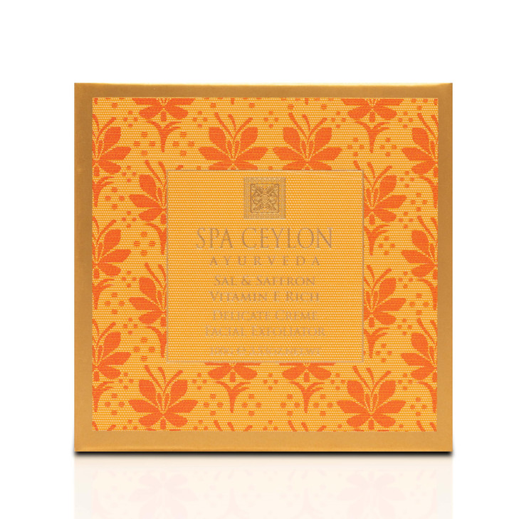 SPA CEYLON Sal and Saffron Vitamin E Enriched Delicate Cream Facial Exfoliator Gentle Scrub Hydrating Formula Natural Gl