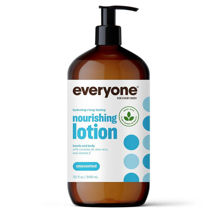 Everyone 2in1 Lotion for HandsBody 32 ounce Pack of 1 Unscented made for Men and Women