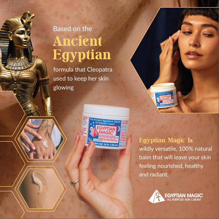 Egyptian Magic All Purpose Face Body and Dry Skin Moisturizing Cream Skin Protectant for Women Men Eczema Care Healing B