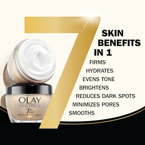 Olay Total Effects AntiAging Night Firming Cream Face Moisturizer with Vitamin C E 17 Fluid Ounce