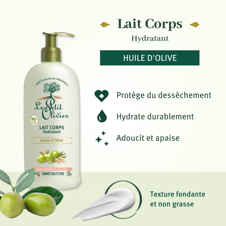 Le Petit Olivier Body Lotion Moisturizing Olive Oil Light NonGreasy Texture Enriched With Glycerin Moisturizes Skin Is S