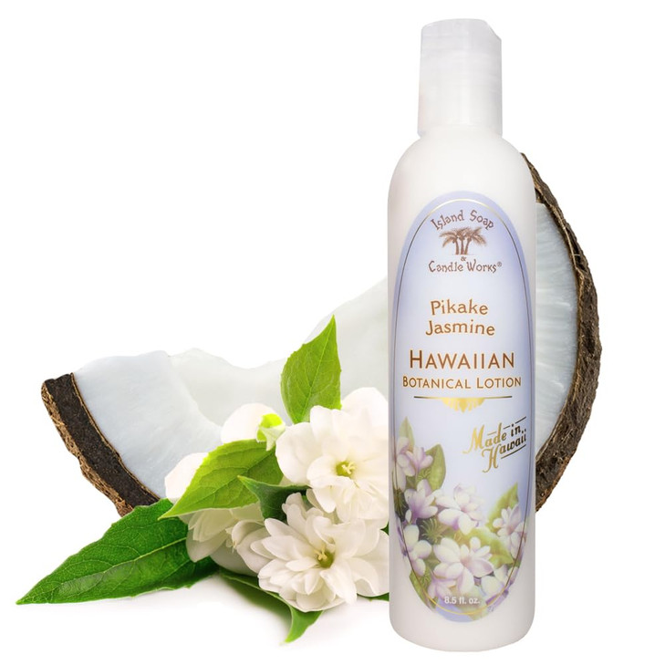 Island Soap and Candle Works Jasmine Scented Body Lotion for Men and Women Paraben Free Body Moisturizer Hydrating Hawai