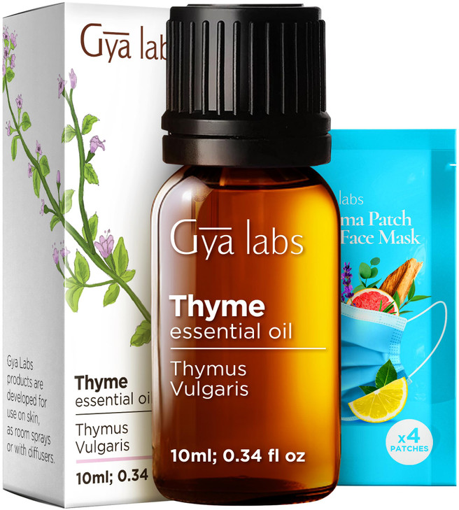 Gya Labs Thyme Essential Oil - 0.34 Fl Oz - for Hair, Skin, Diffuser, Aromatherapy & DIY Candle Making Scent online at globaldelivered