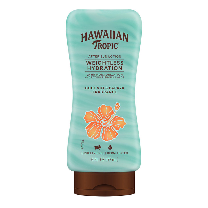 Hawaiian Tropic Weightless Hydration After Sun Lotion with Aloe, 6oz | Hawaiian Tropic Lotion, Moisturizing Lotion, After Sun Care, After Sun Moistur