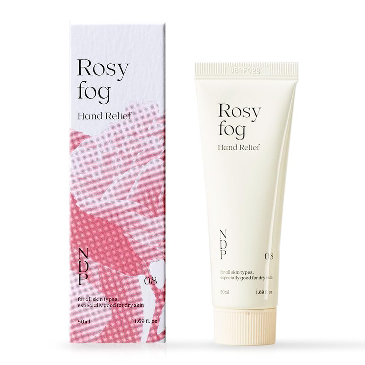NATURAL DERMA PROJECT Rosy Fog Hand Cream 50ml 169 Fl oz Moisturizing and Nourishing for Dry Skin Rose Scent Handcare ND